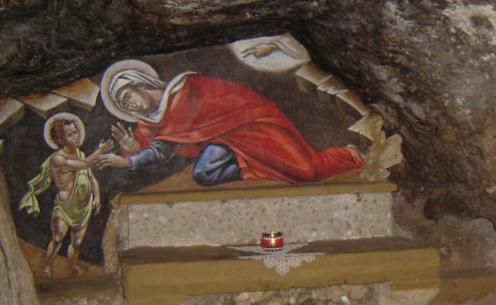 sfanta-elisabeta-il-lasa-pe-sfantul-ioan-copil-in-pustie.JPG